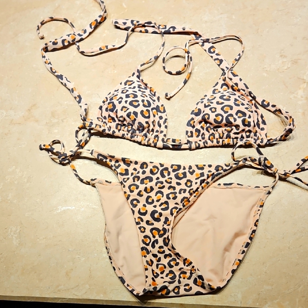Leopard Print Bikini Set